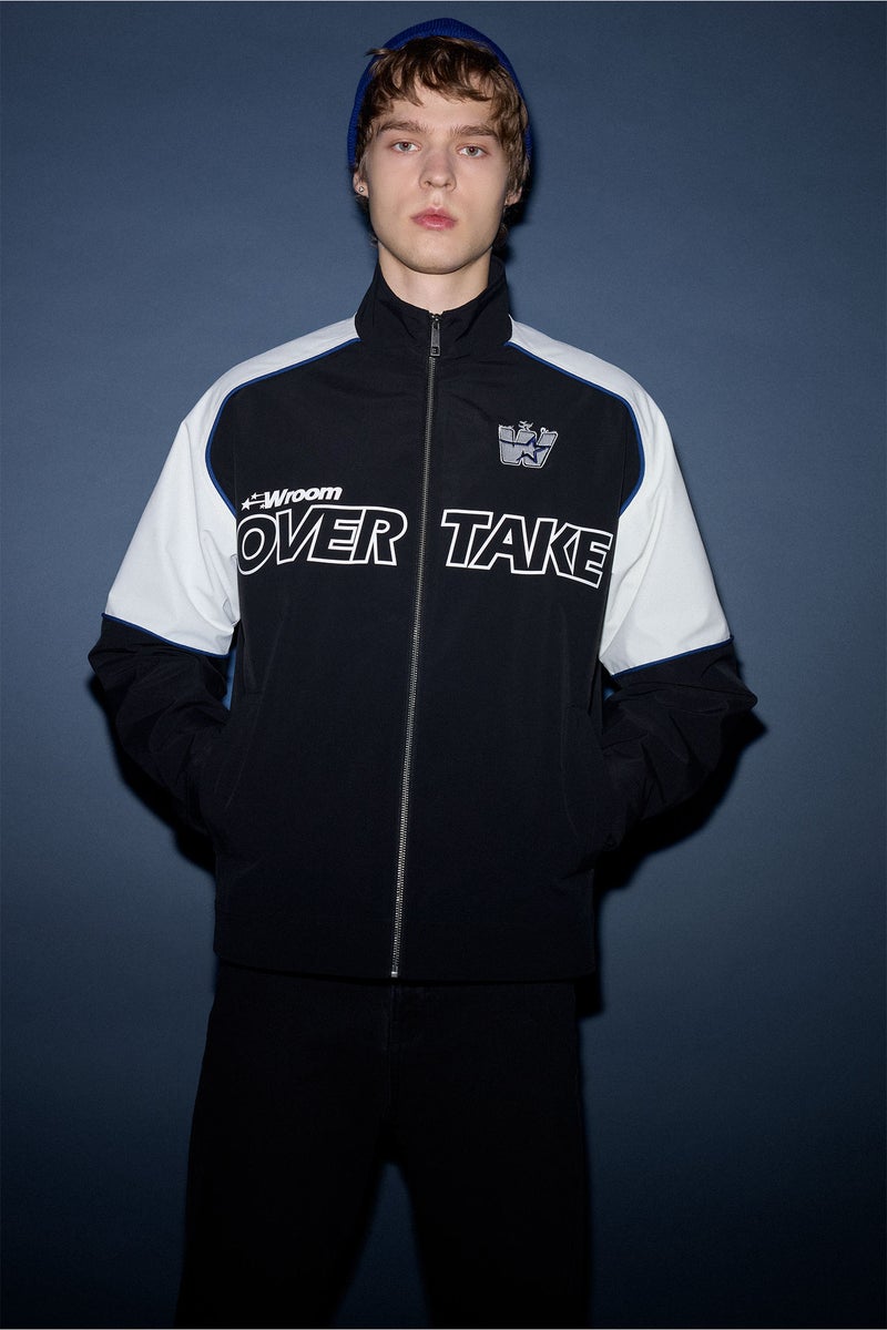 DeFacto Black Man Oversize Fit Stand Collar Waterproof Jacket Casual - Image 3